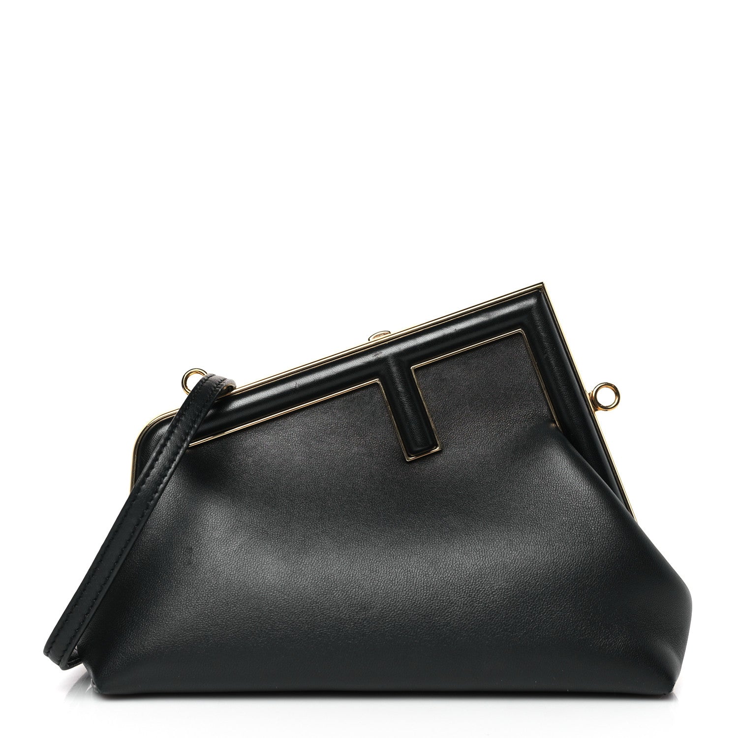 Fendi Shiny Nappa Small Fendi First Black 1 of 9