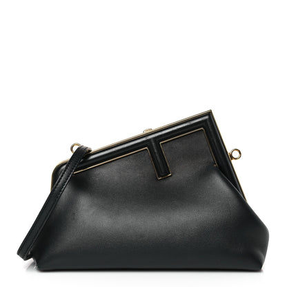 Fendi Shiny Nappa Small Fendi First Black 1 of 9