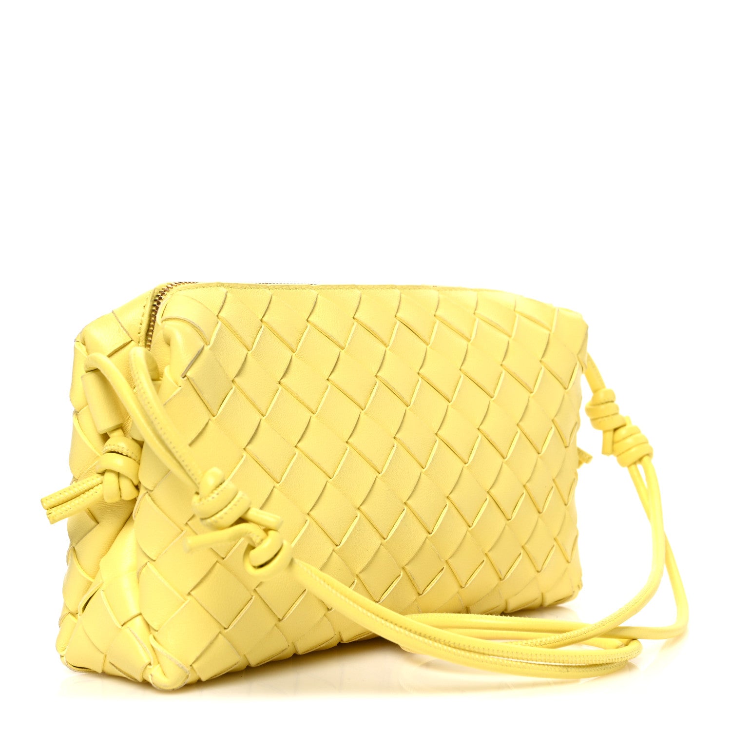 Bottega Veneta Nappa Intrecciato Small Loop Camera Bag Yellow 3 of 9