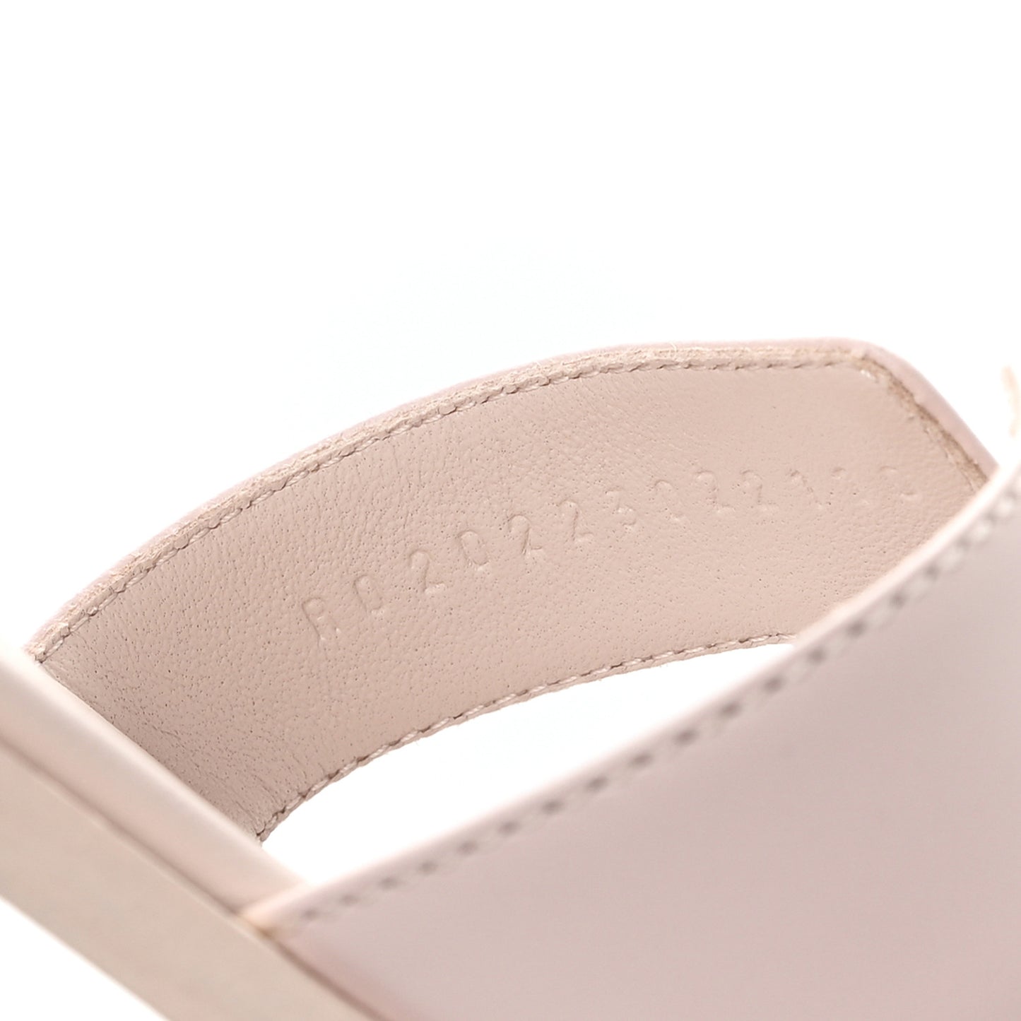 Box Calfskin Oran Sandals 38 Rose Pale