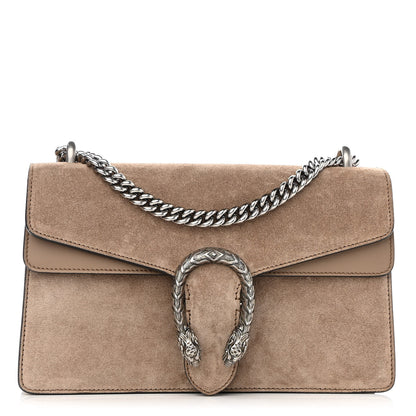 Gucci Suede Small Dionysus Shoulder Bag Taupe 1 of 11
