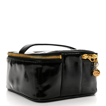 Chanel Patent Vanity Cosmetic Case Black 3 of 10