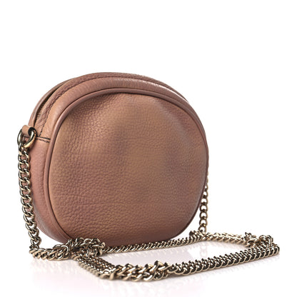 Gucci Pebbled Calfskin Mini Soho Chain Bag Camelia 4 of 10