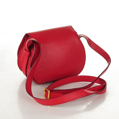 Chloe Calfskin Mini Marcie Round Crossbody Bag Red 3 of 8