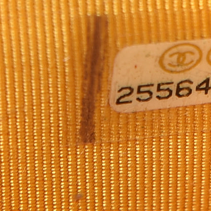 Chanel Caviar Quilted Flap Card Holder Yellow 8 of 9