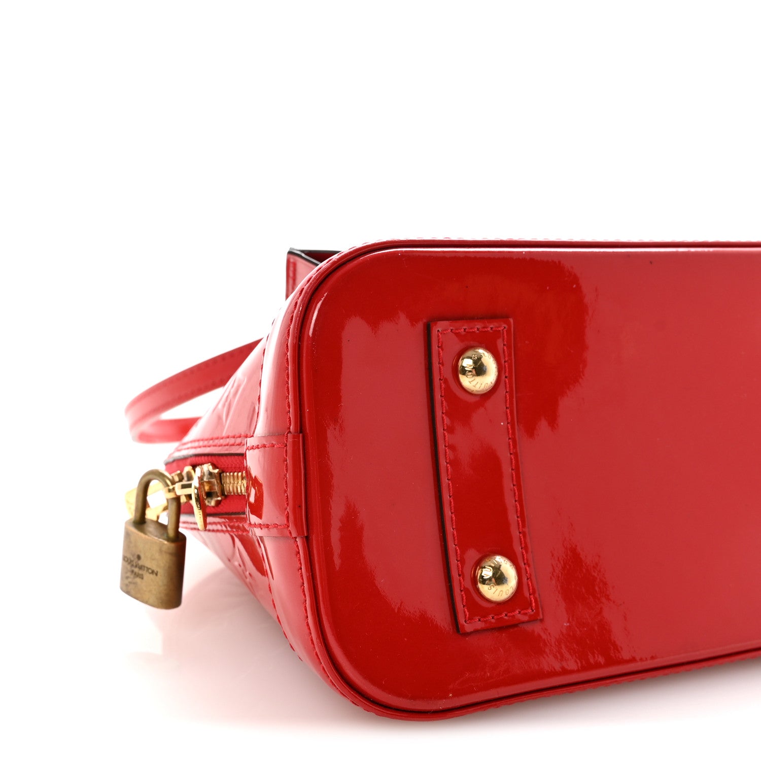 Louis Vuitton Vernis Alma BB Cherry 8 of 9