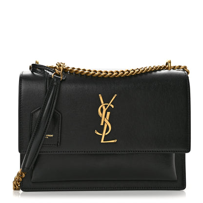 Saint Laurent Calfskin Medium Monogram Sunset Black 1 of 13