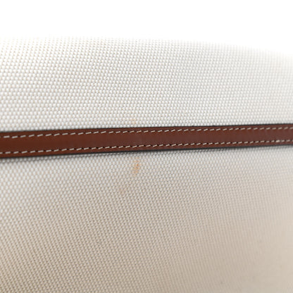 Burberry Canvas Horseferry Print Note Crossbody Bag Natural Tan Fiery Red 4 of 4