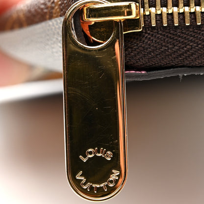 Louis Vuitton Monogram 2022 Christmas Animation Paris Zippy Wallet Pink 7 of 8