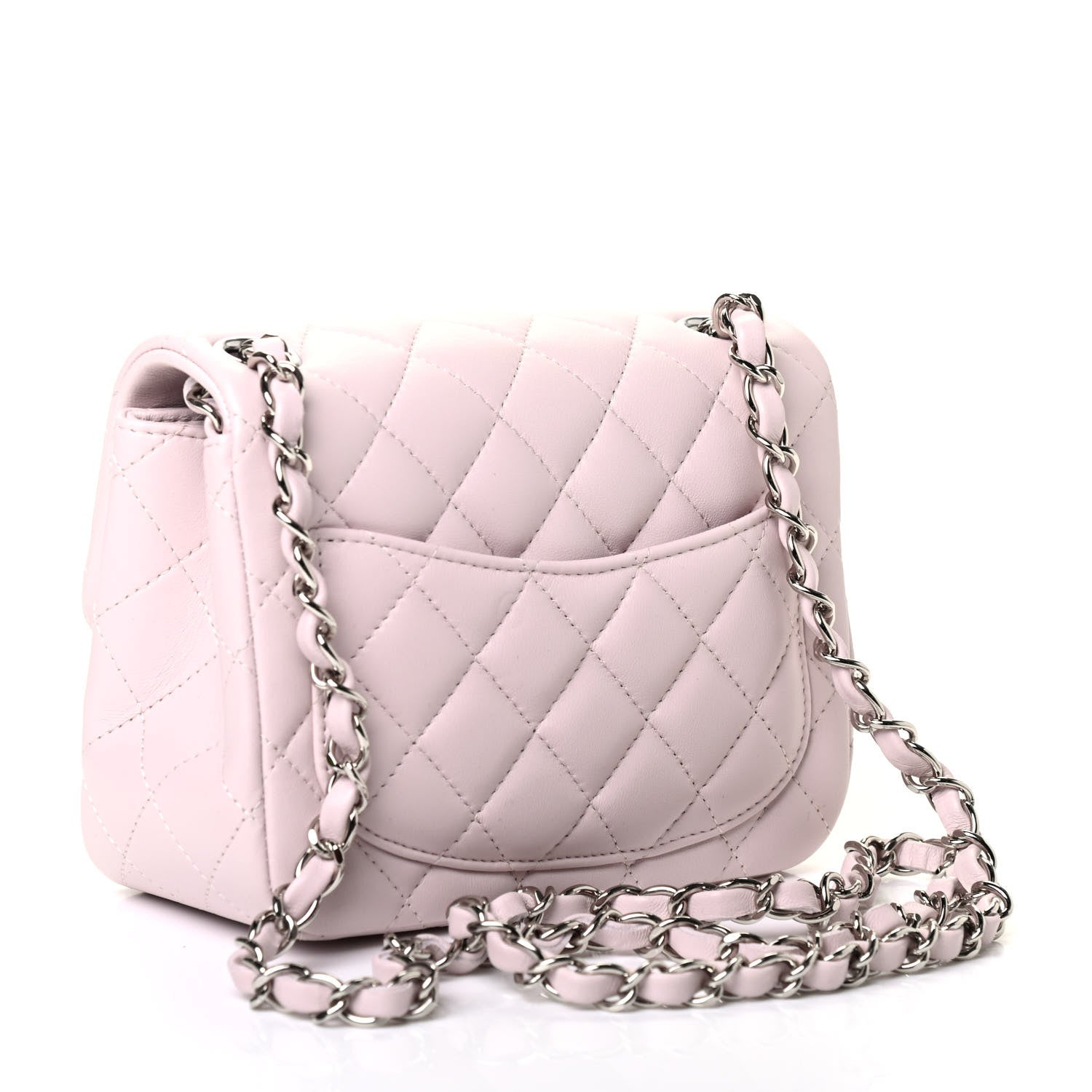 Chanel Lambskin Quilted Mini Square Flap Light Purple 2 of 4