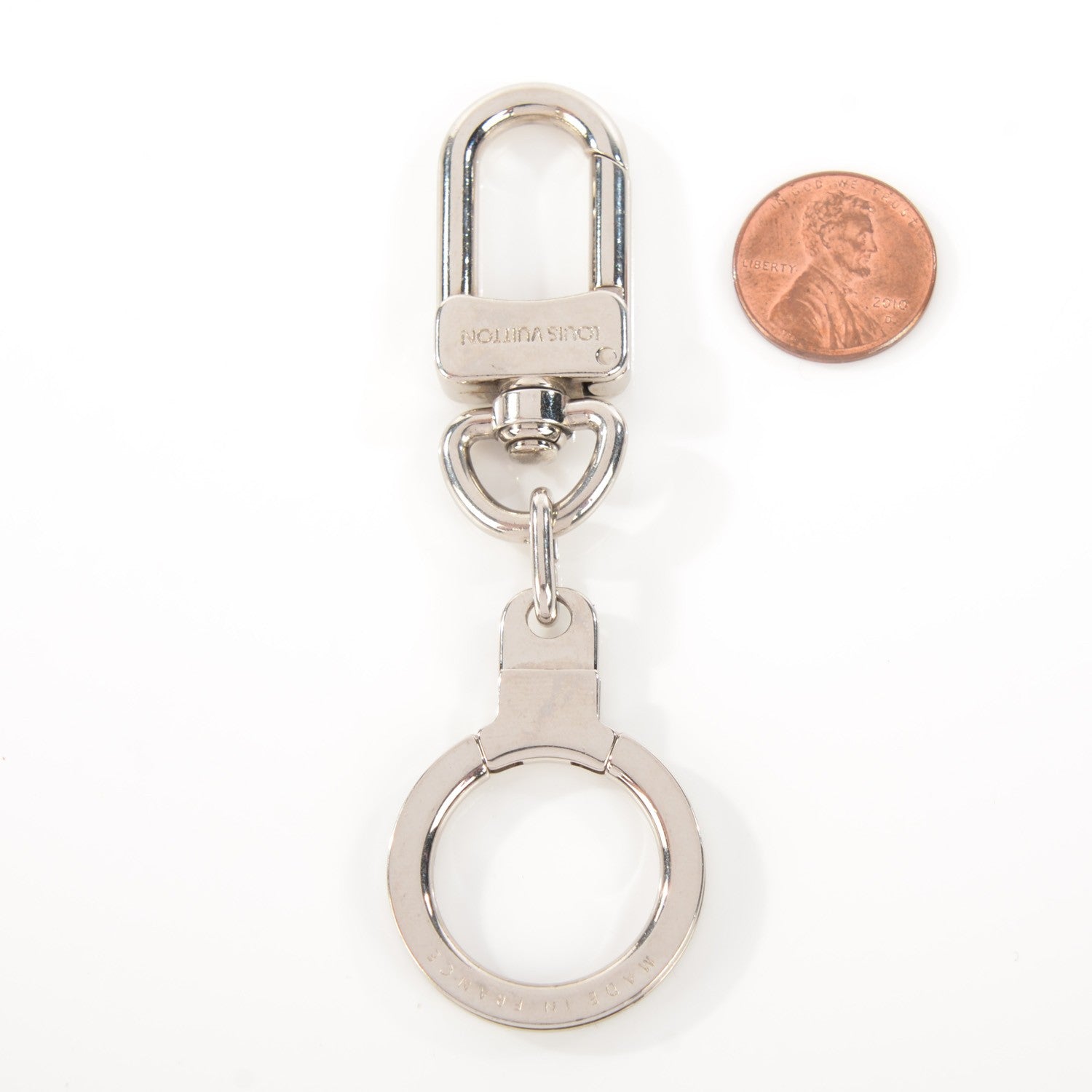 Louis Vuitton Pochette Extender Key Ring Silver 2 of 4