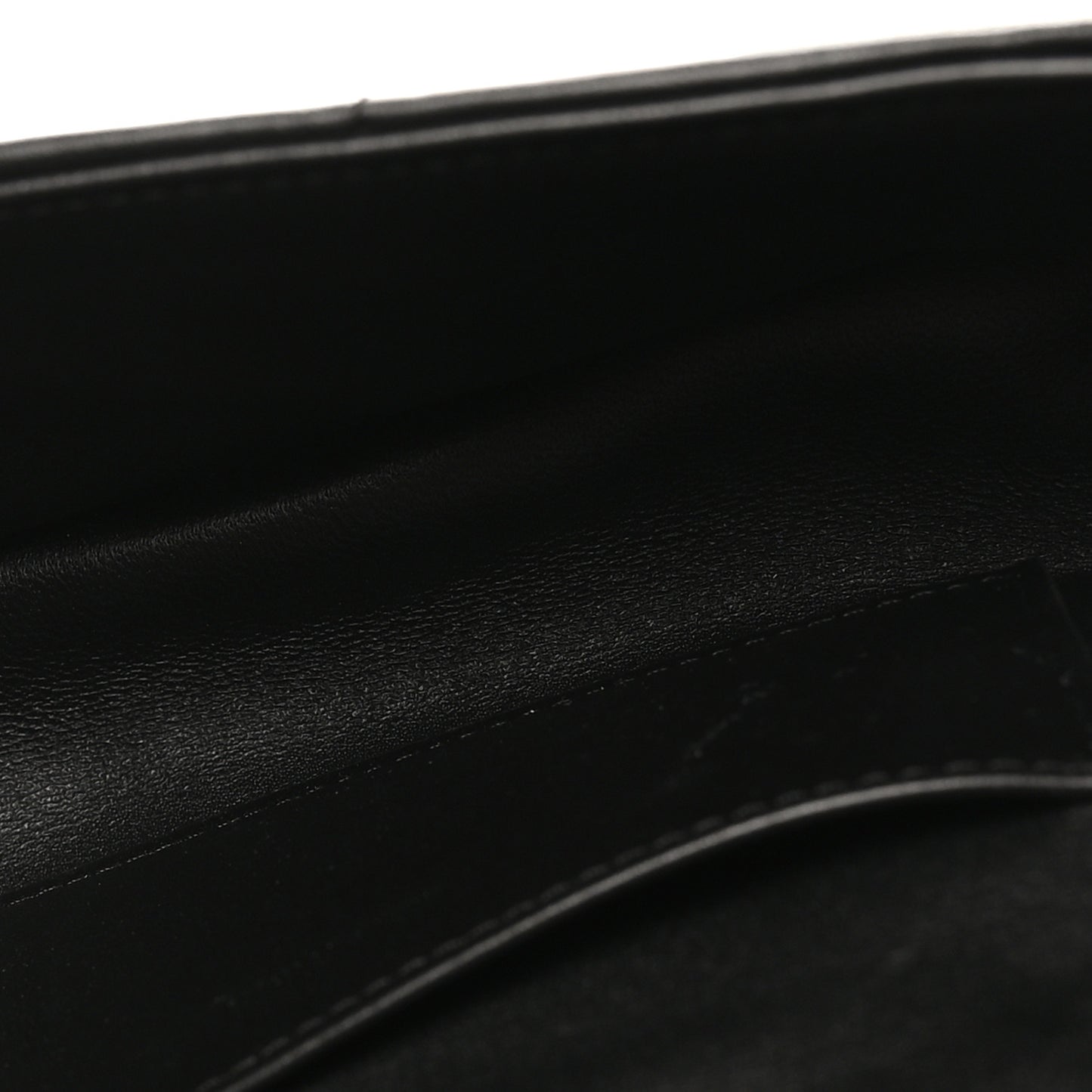 Goatskin Matelasse Mini Chain Shoulder Bag  Black