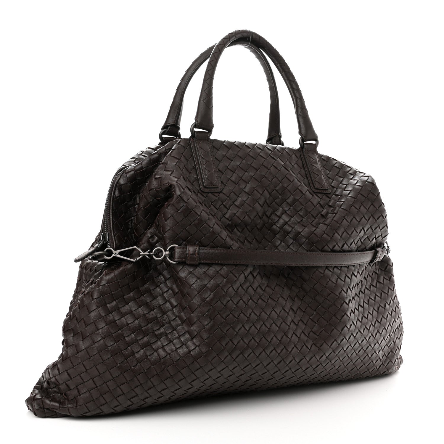 Bottega Veneta Nappa Intrecciato Medium Convertible Tote Ebano 2 of 10
