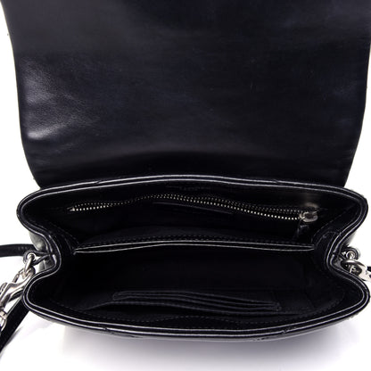 Saint Laurent Calfskin Y Quilted Monogram Toy Loulou Crossbody Bag Black 5 of 12