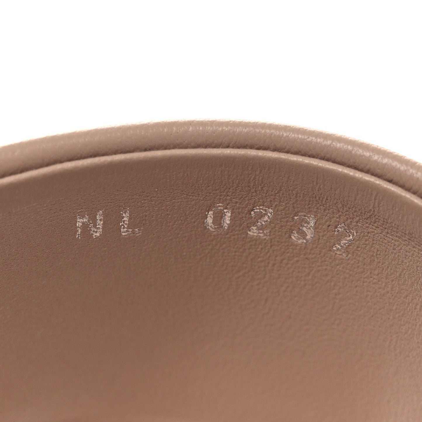 Lambskin Embossed Monogram Drapy Flat Thong Sandal 35.5 Beige
