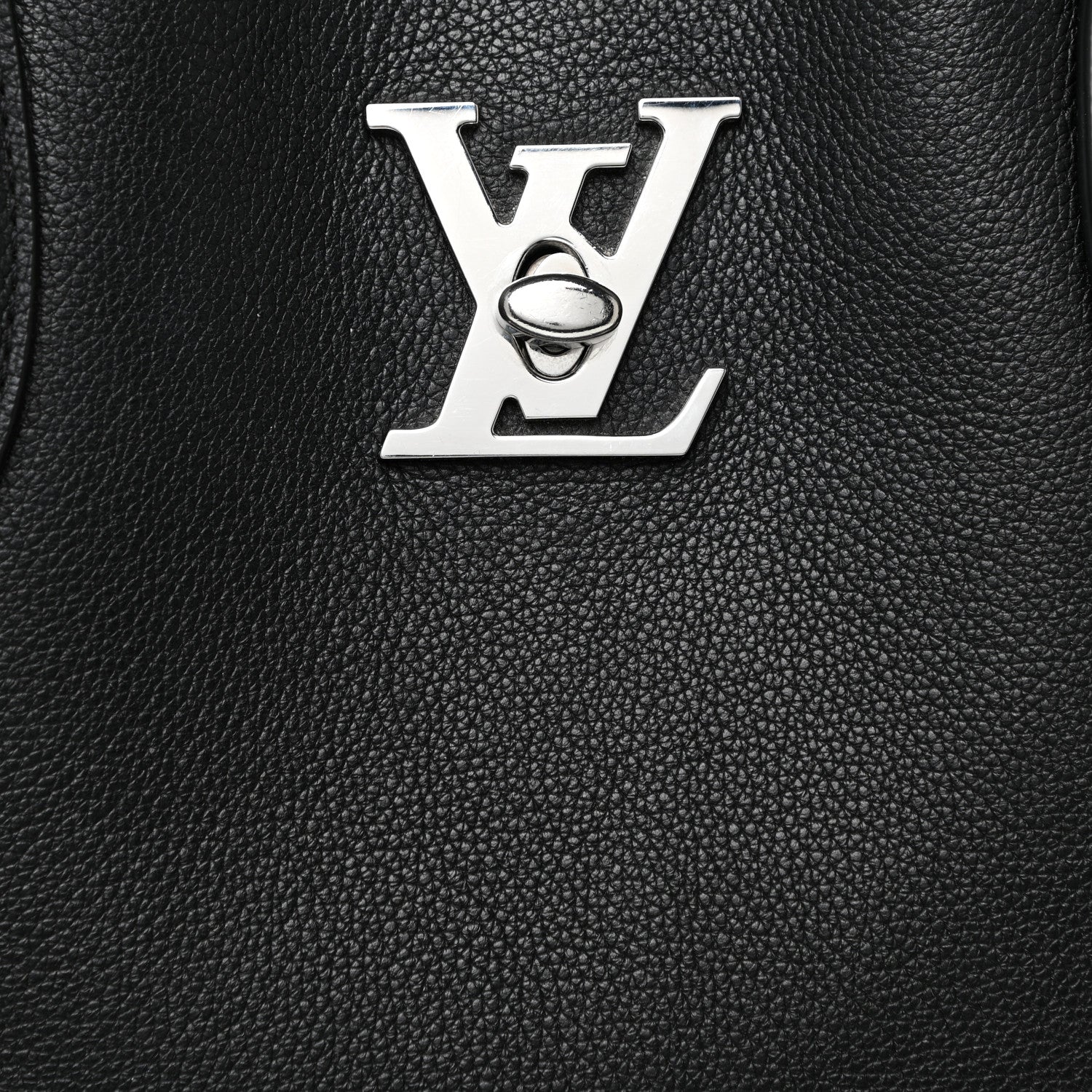 Louis Vuitton Calfskin Lockme Go Tote Black 7 of 20