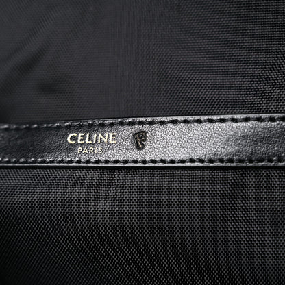 Celine x Christian Marclay Nylon Phonoguitar Print Medium Backpack White Black 6 of 8