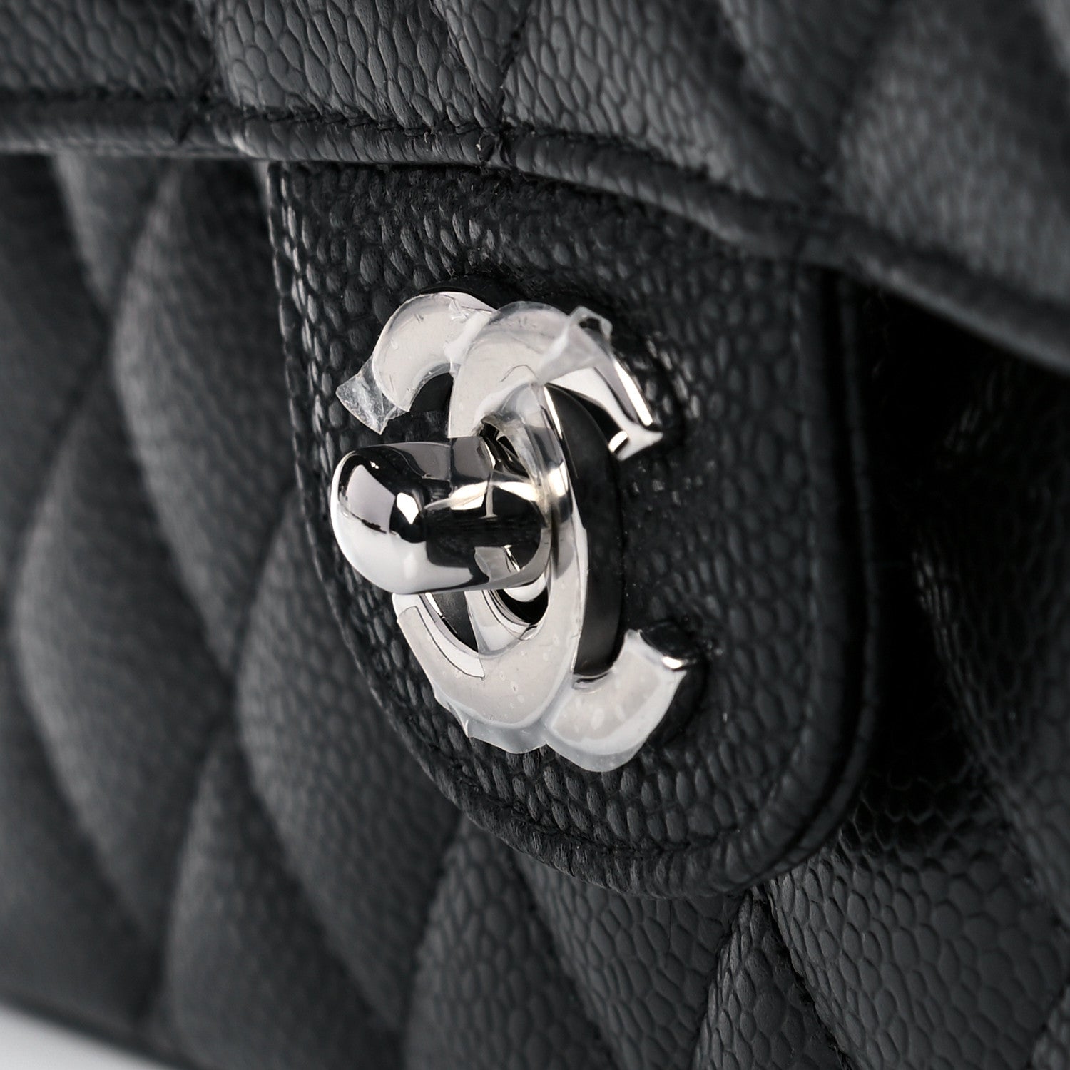 Chanel Caviar Quilted Medium Double Flap Black 9 of 10