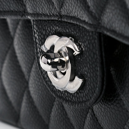 Chanel Caviar Quilted Medium Double Flap Black 9 of 10