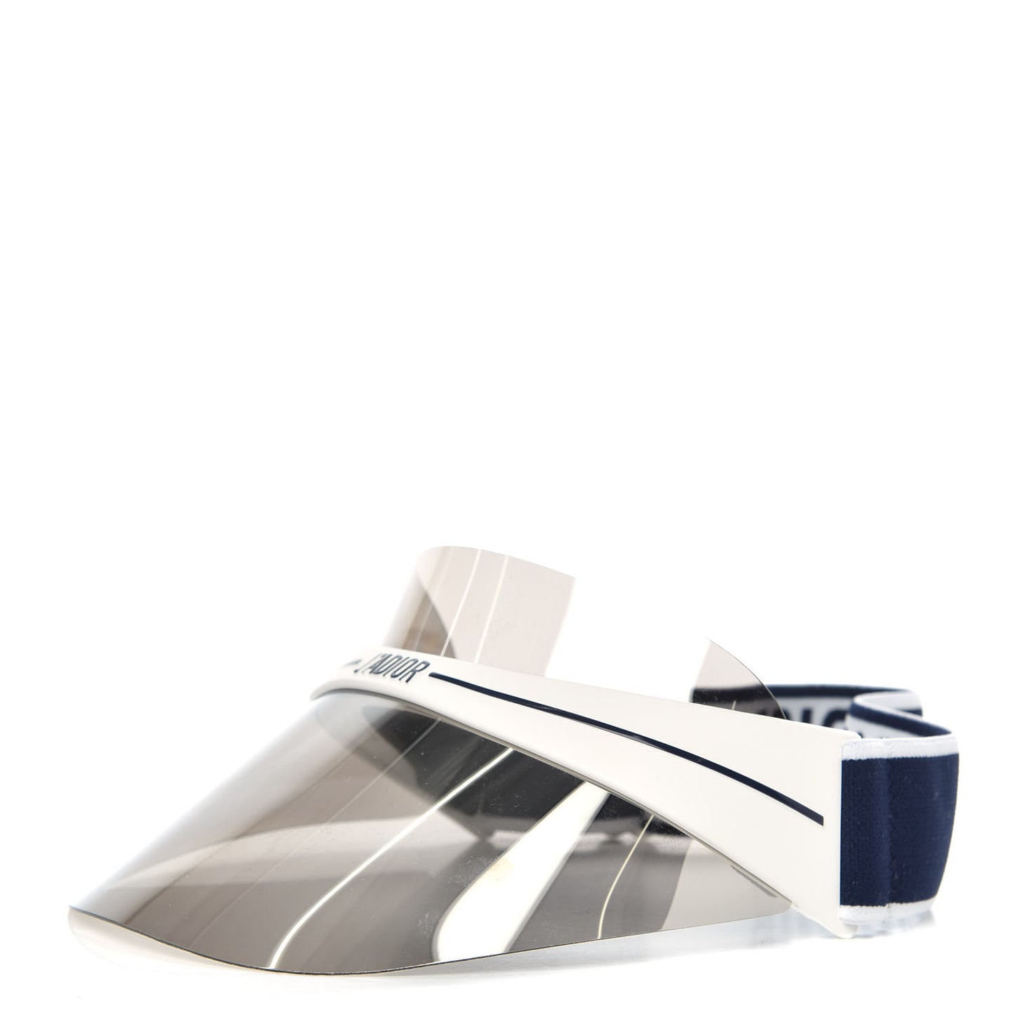 Mirrored DiorClub1 Sun Visor Silver