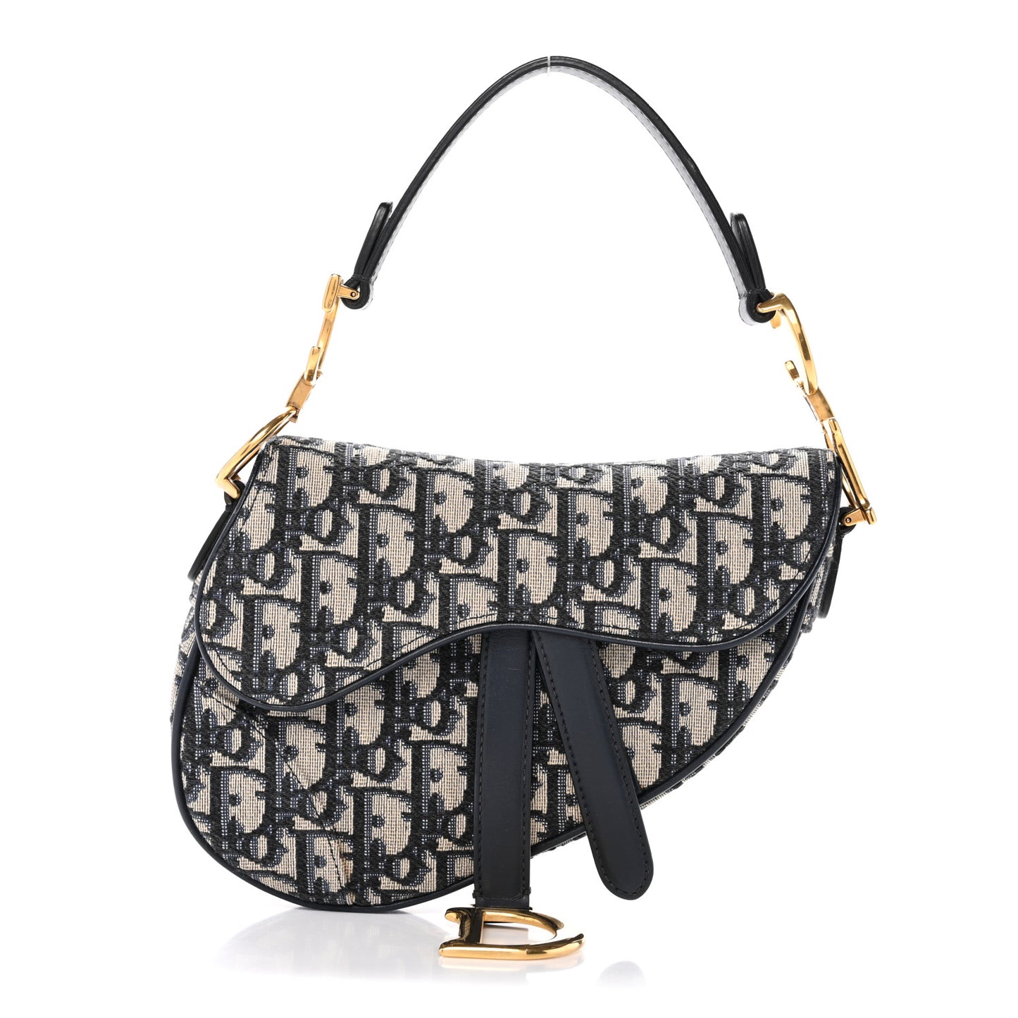 Oblique Mini Saddle Bag Blue
