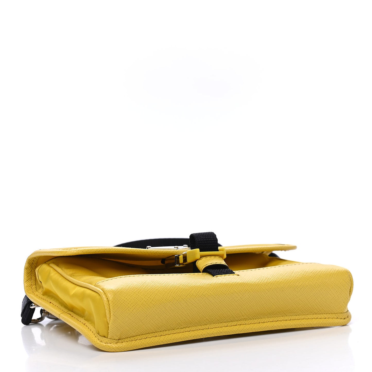 Re-Nylon Saffiano Smartphone Case Crossbody Giallo