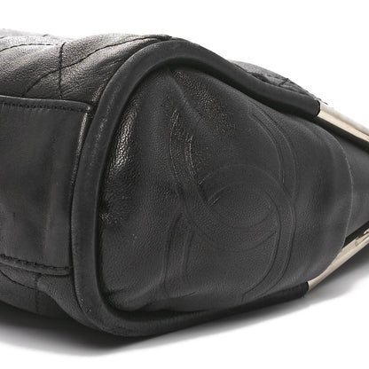Chanel Lambskin Stitched Medium Ultimate Soft Tote Black 10 of 11