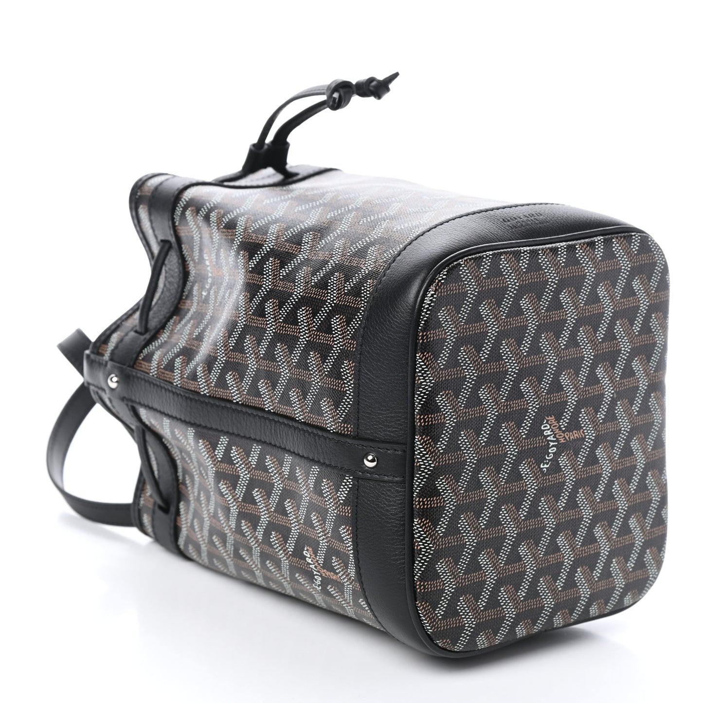 Goyardine Petit Flot Bucket Bag PM Black