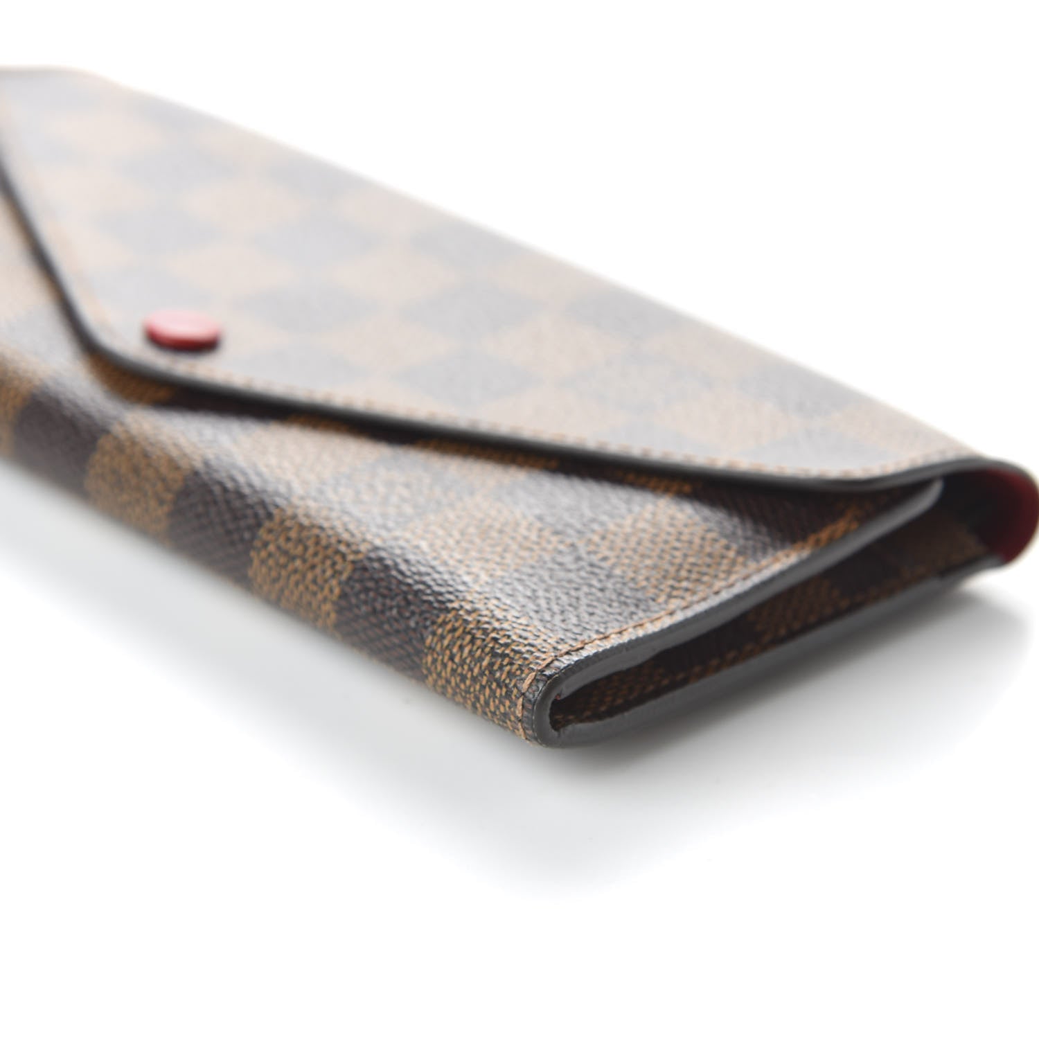 Louis Vuitton Damier Ebene Josephine Wallet Red 7 of 10