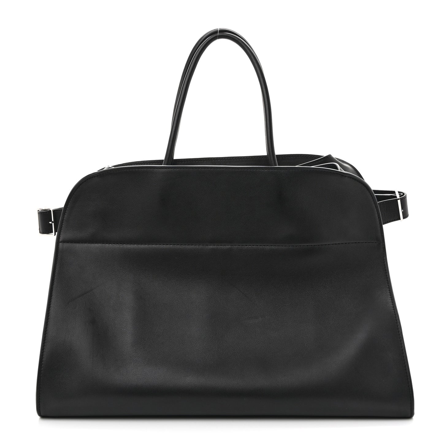 Polished Saddle Calfskin Soft Margaux 17 Black