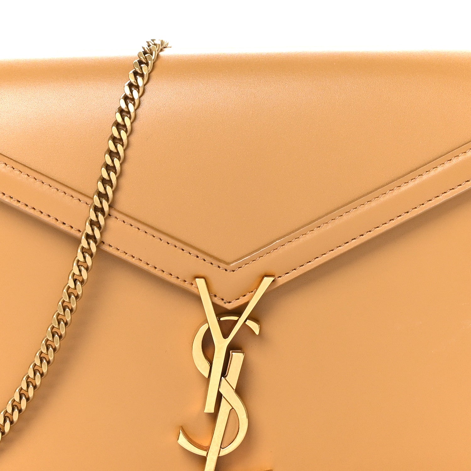 Saint Laurent Smooth Calfskin Monogram Cassandra Clasp Bag Dark Sun 9 of 12