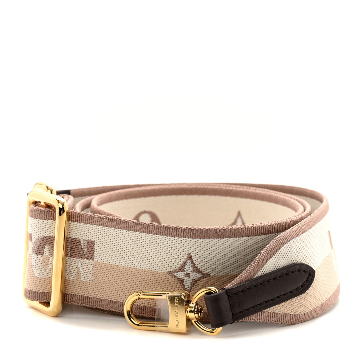 Jacquard Speedy Bandouliere 20 Shoulder Strap Beige Brown