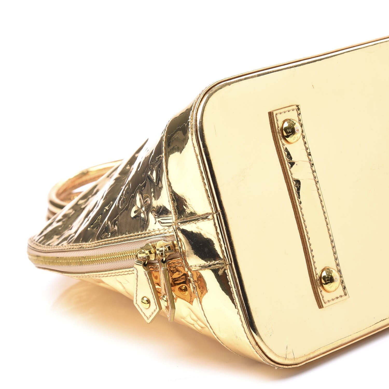 Louis Vuitton Monogram Miroir Alma MM Gold 8 of 10