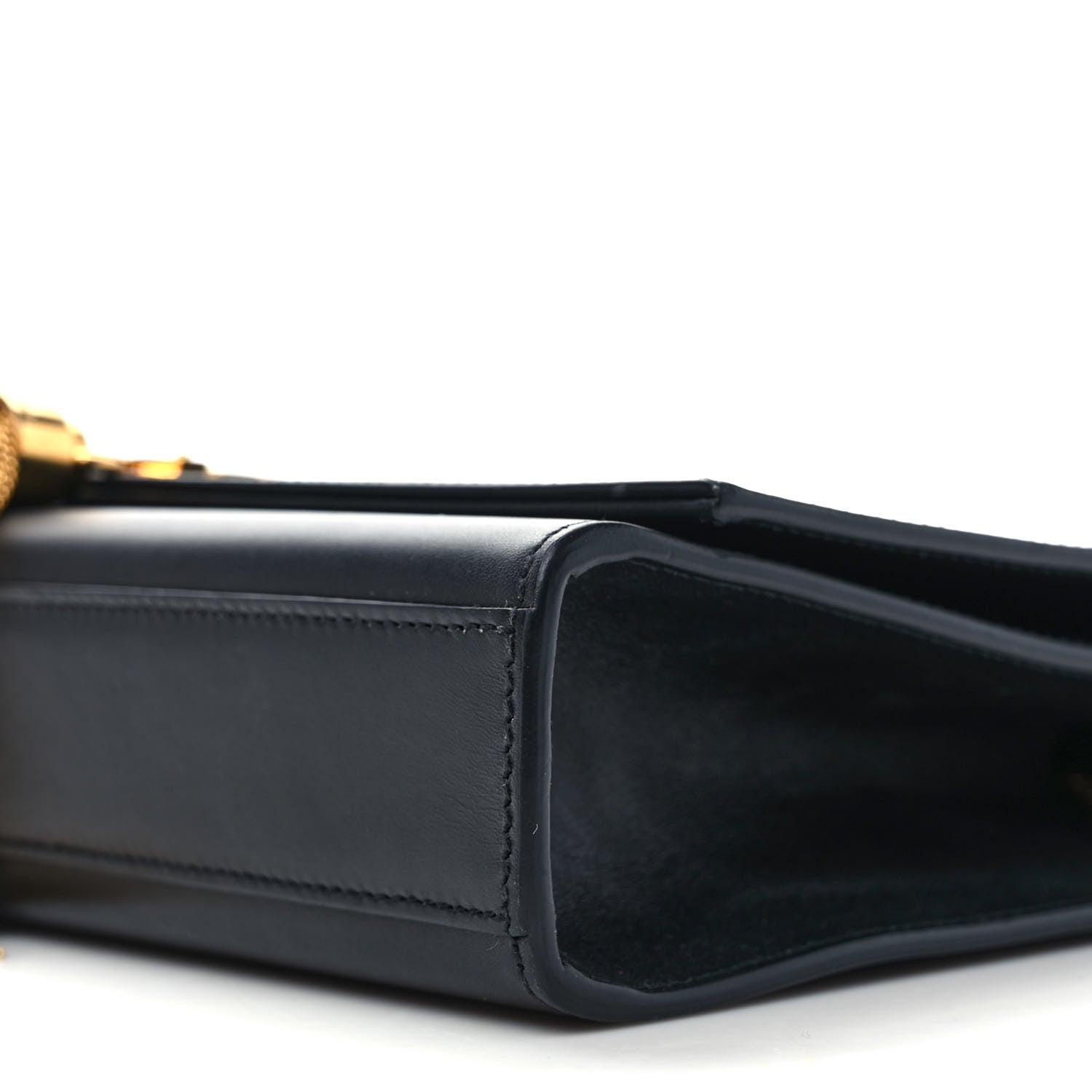 Saint Laurent Smooth Calfskin Medium Classic Monogram Kate Tassel Satchel Black 9 of 9