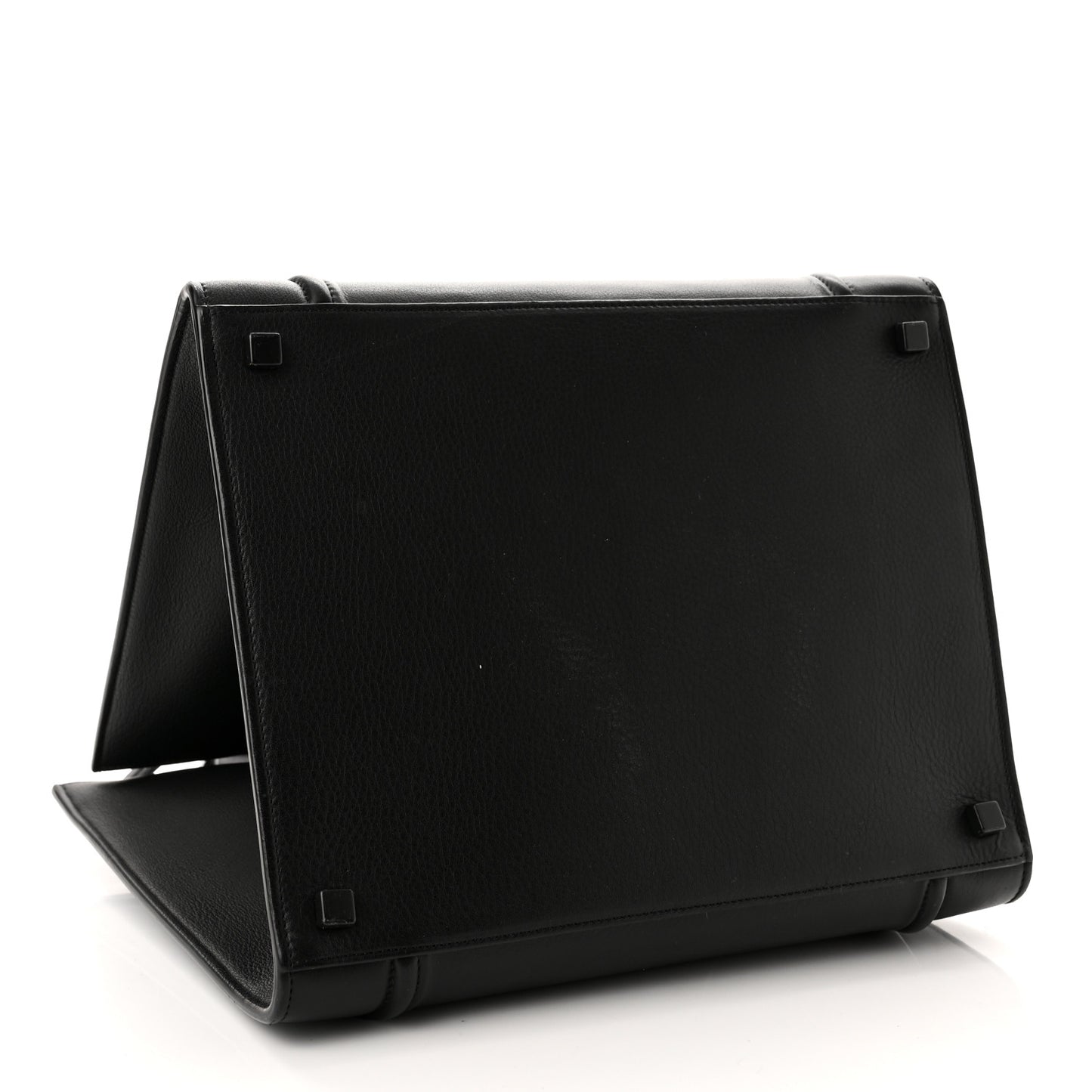 Grained Calfskin Medium Phantom Luggage Black