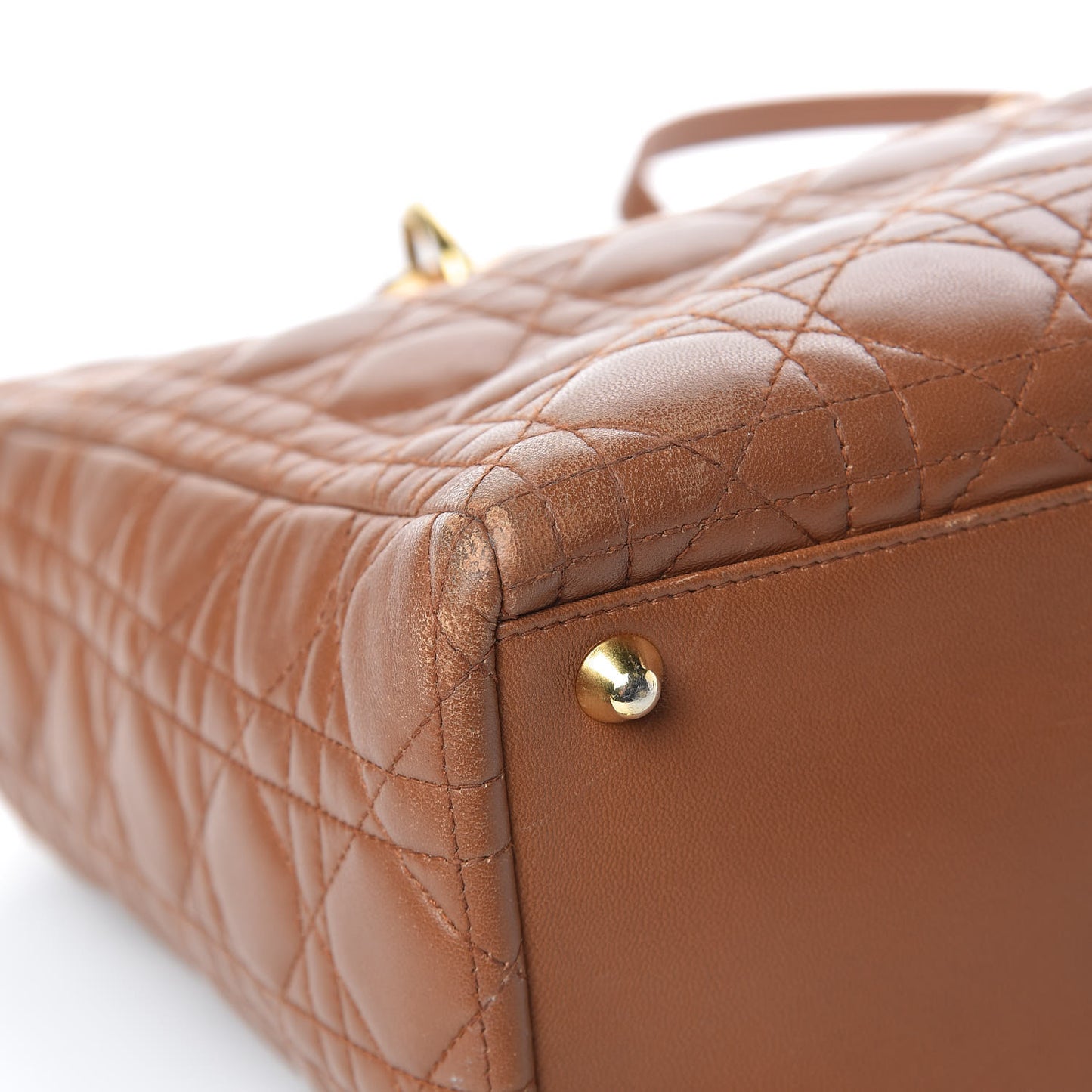 Lambskin Cannage Large Lady Dior Tan