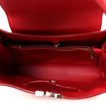 Louis Vuitton Taurillon Capucines MM  Coquelicot 4 of 8