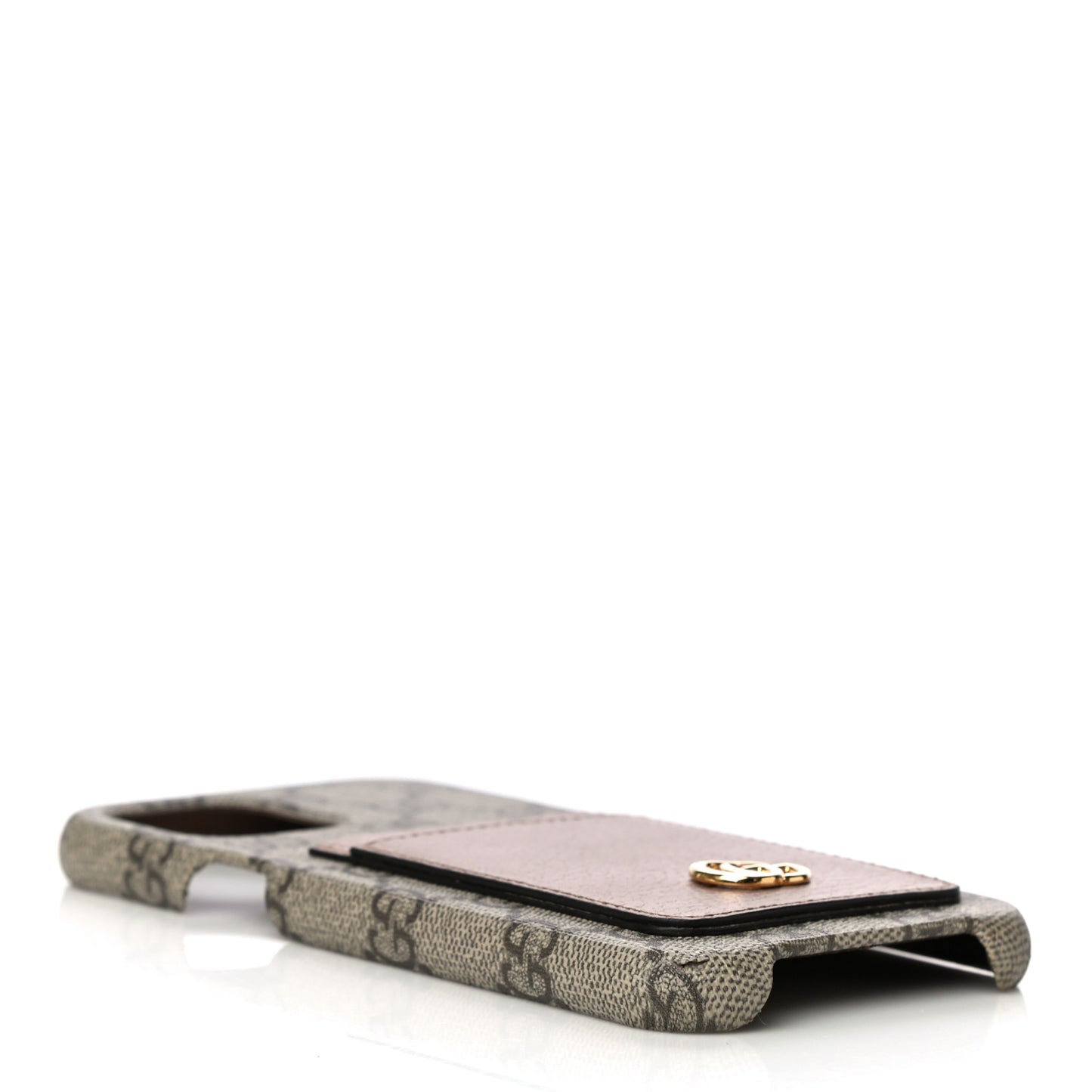 GG Supreme Monogram Marmont iPhone 12/12 Pro Max Case Dusty Rose