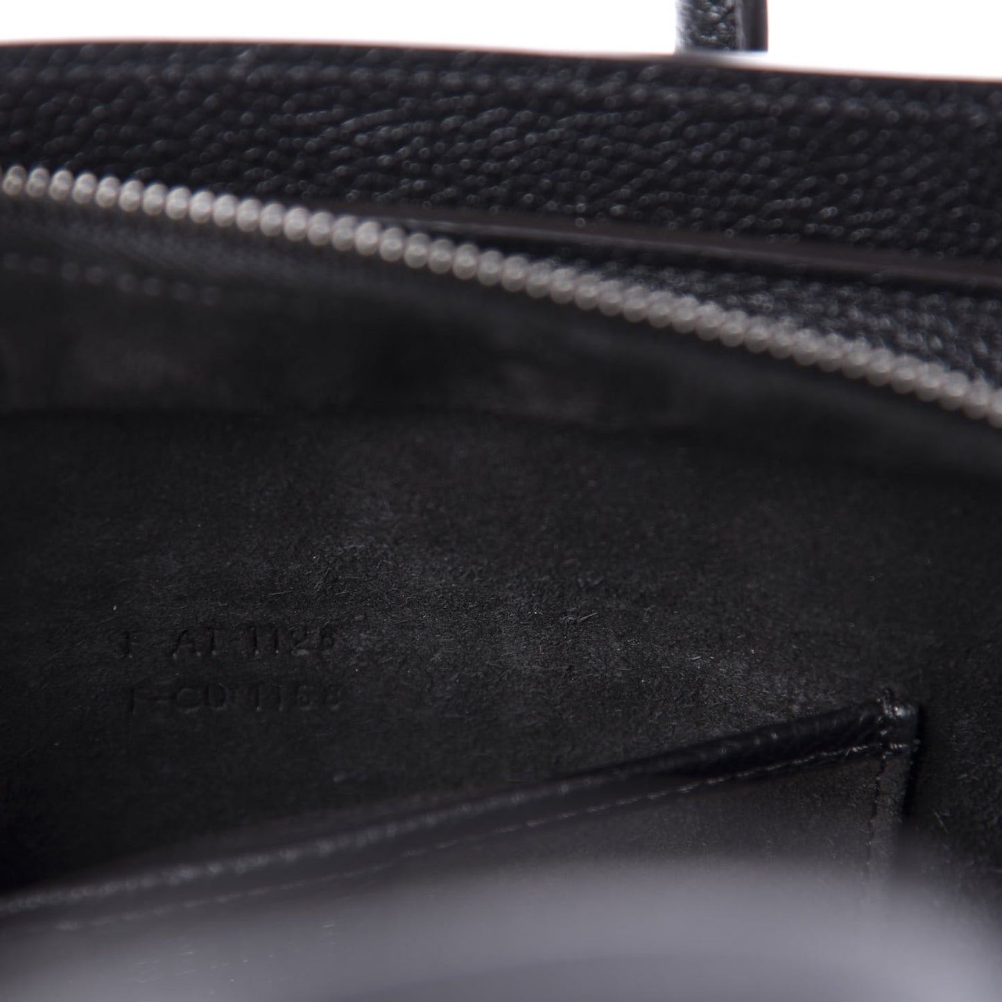 Drummed Calfskin Nano Luggage Black