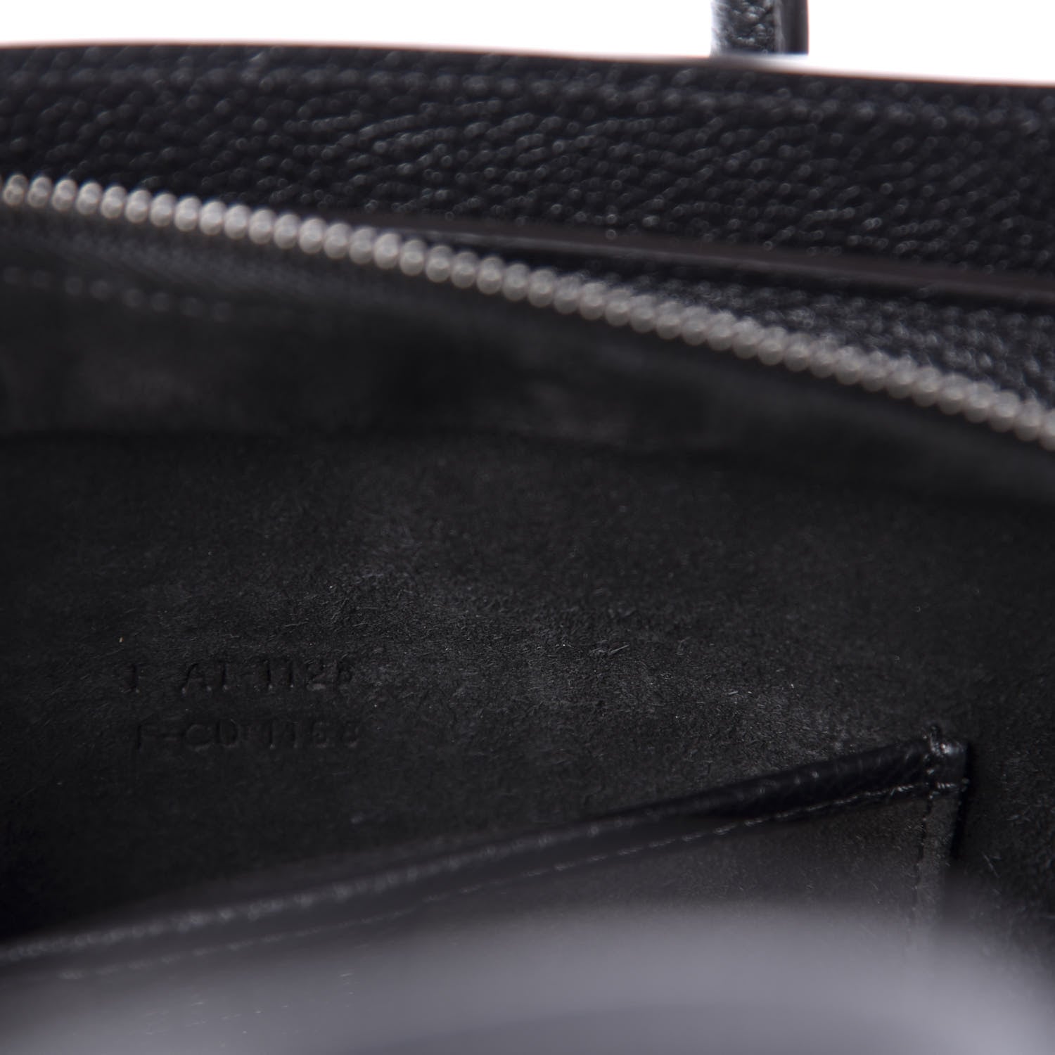 Celine Drummed Calfskin Nano Luggage Black 9 of 10