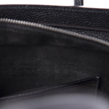 Celine Drummed Calfskin Nano Luggage Black 9 of 10