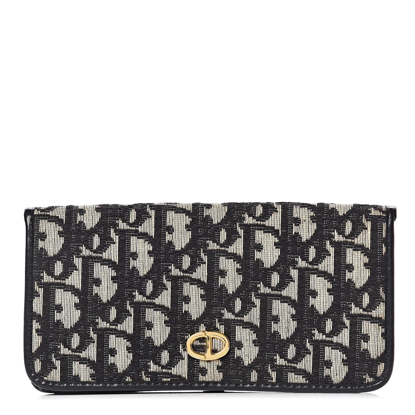 Monogram Flap Wallet Black