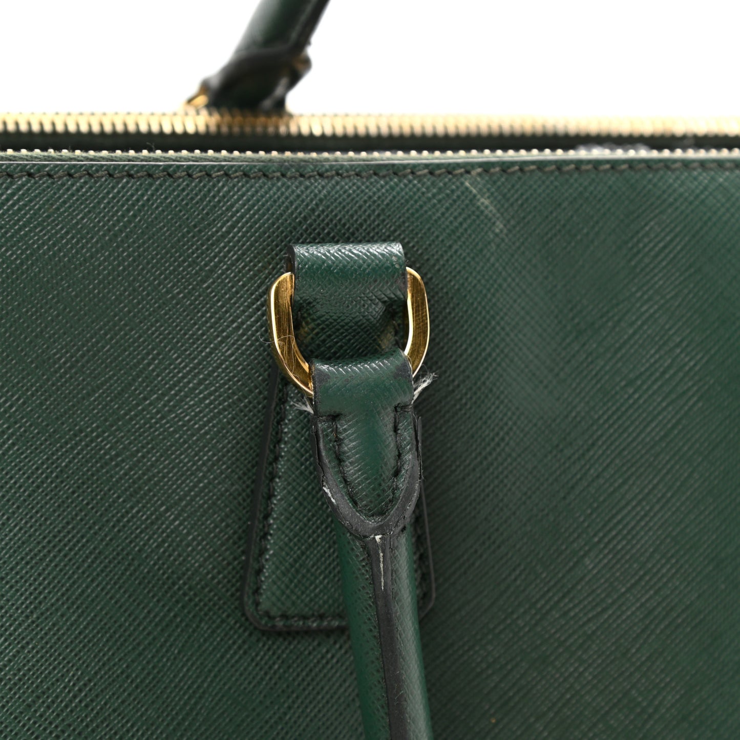 Saffiano Large Galleria Double Zip Tote Militare