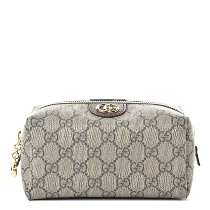 Gucci Soft GG Supreme Monogram Calfskin Medium Ophidia Cosmetic Case Beige Ebony New Acero 1 of 8