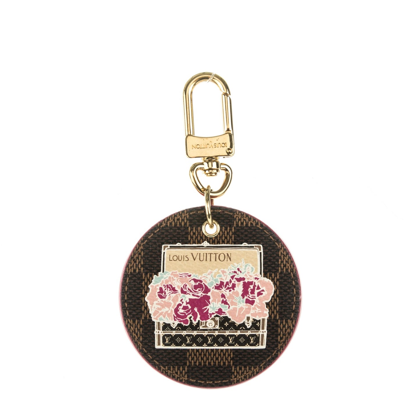 Damier Ebene Illustre Posies Bag Charm
