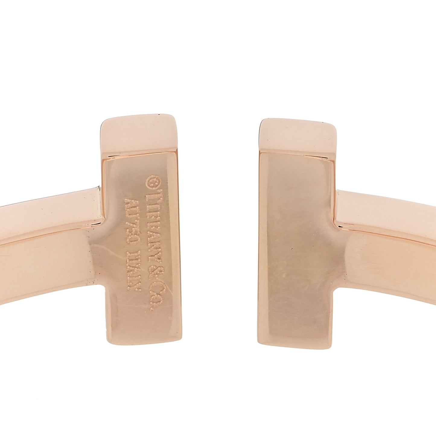18K Rose Gold T Square Bracelet