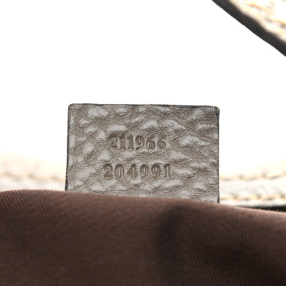 Gucci Monogram Medium Jockey Hobo Grey 7 of 10