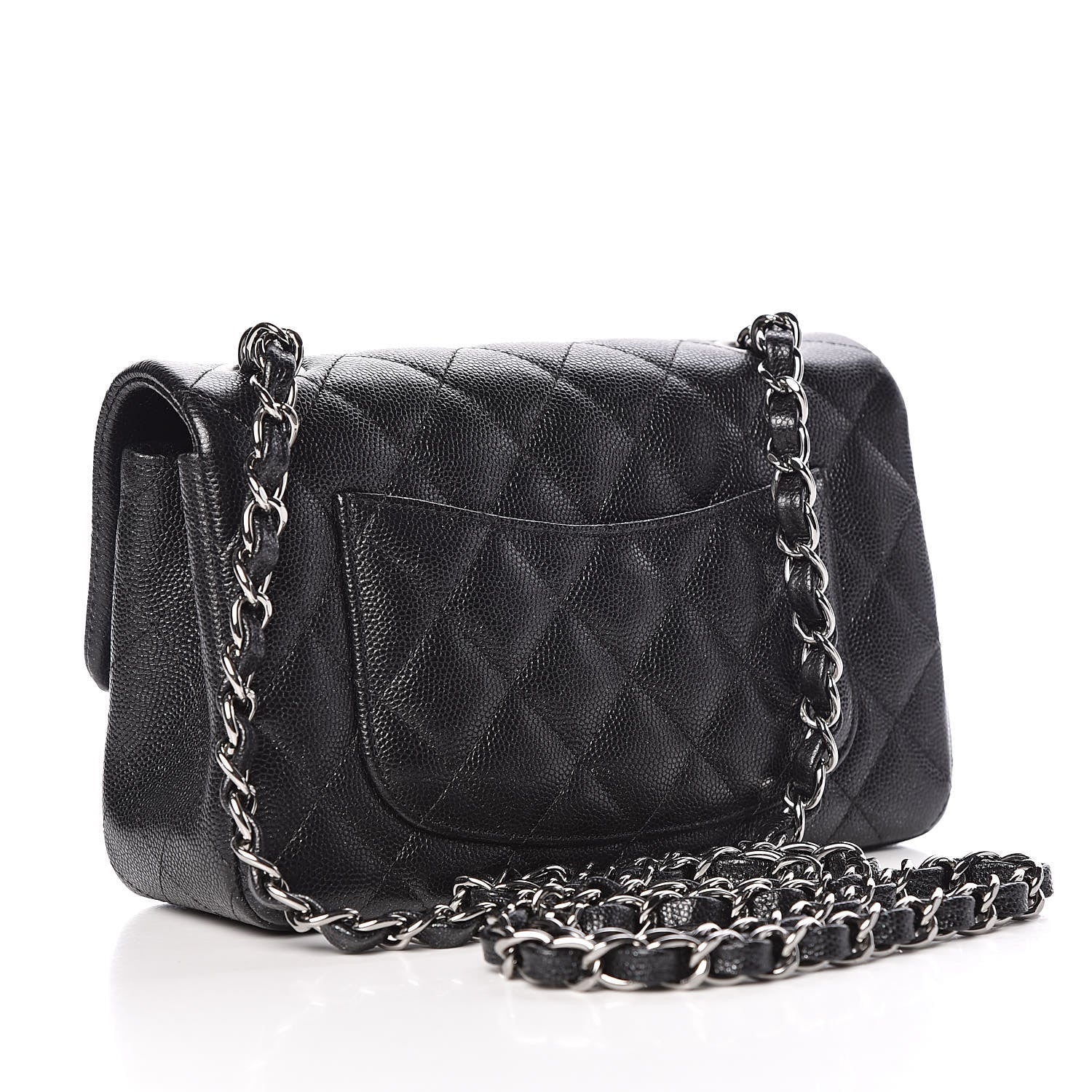 Chanel Iridescent Caviar Quilted Mini Rectangular Flap Black 3 of 10