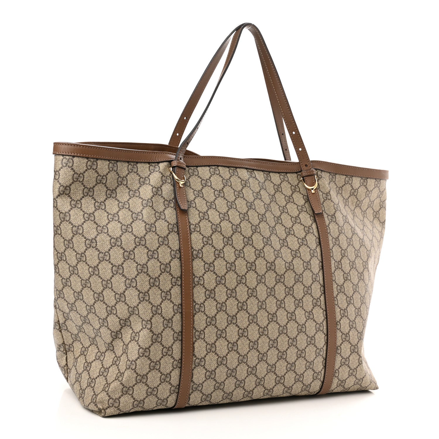 Gucci GG Supreme Monogram Medium Nice Tote Brown 2 of 15