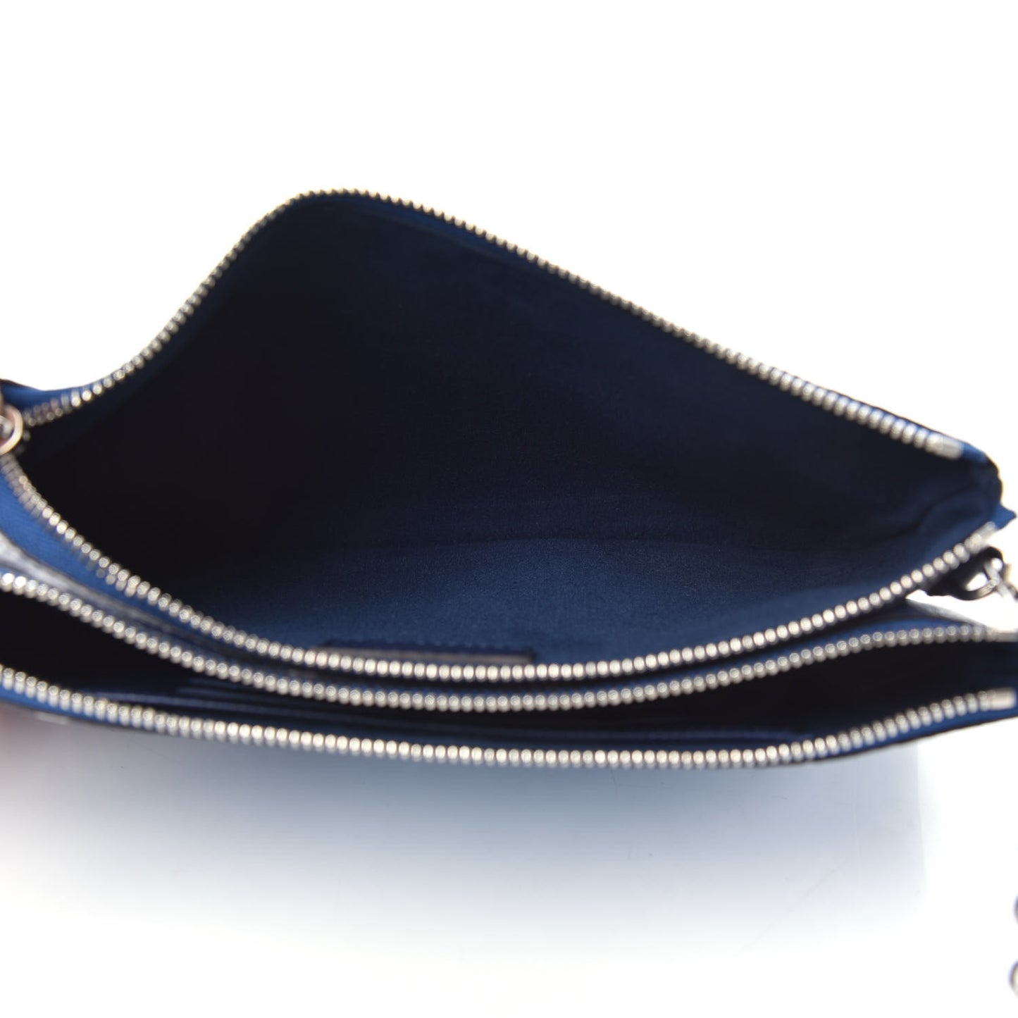 Monogram Giant Escale Double Zip Pochette Blue
